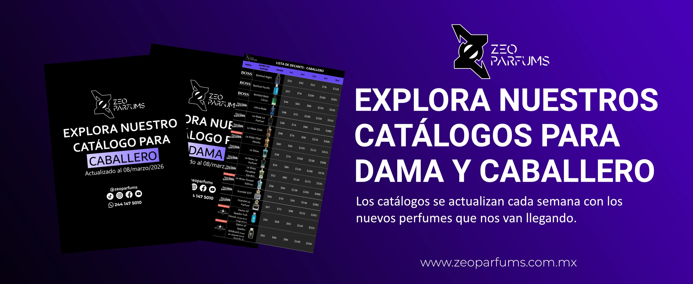 Banner ZEO Parfums